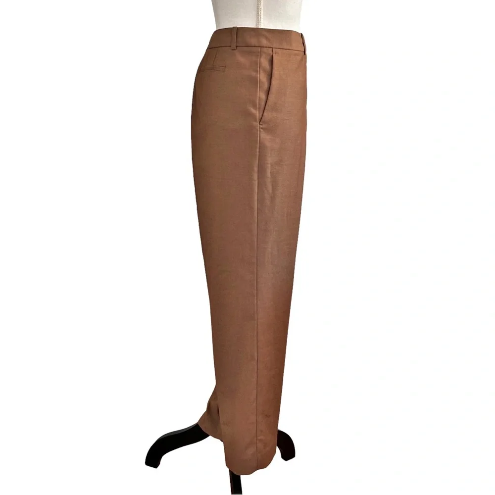 NEW DKNY Paint The Town Red Wide Leg Dress Pants Women’s SZ 16 in Toast - Picture 3 of 9